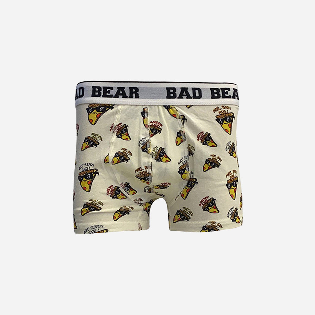 Bad Bear Pizza Desenli Erkek Boxer