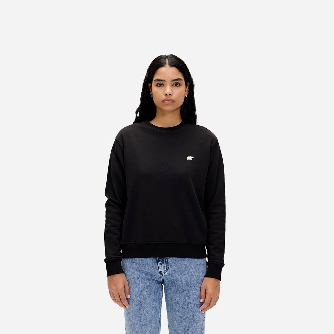 Bad Bear Basic Crewneck Siyah Kadın Sweatshirt