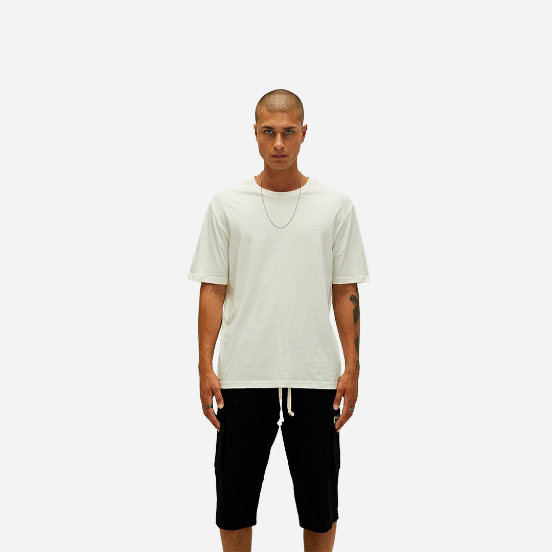 Bad Bear Liber Oversize T-Shirt Marshmallow Beyaz Basic Erkek Tişört