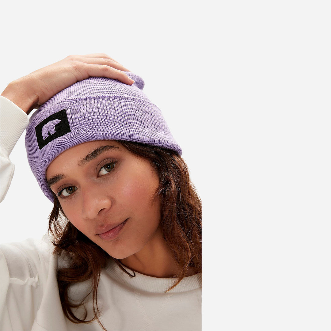 Bad Bear Marque Lavender Purple Beanie