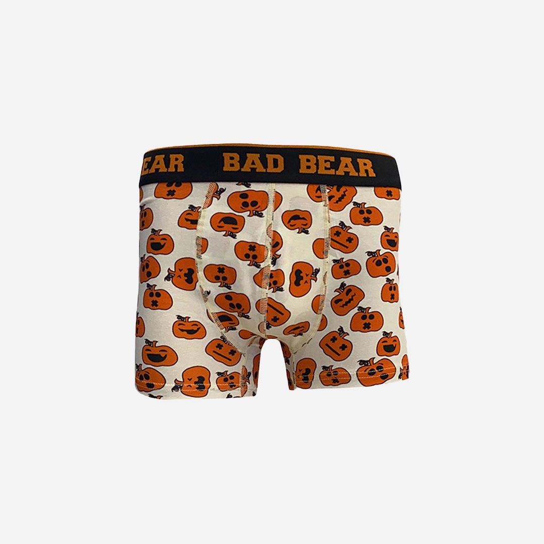 Bad Bear Beyaz Balkabağı Desenli Erkek Boxer