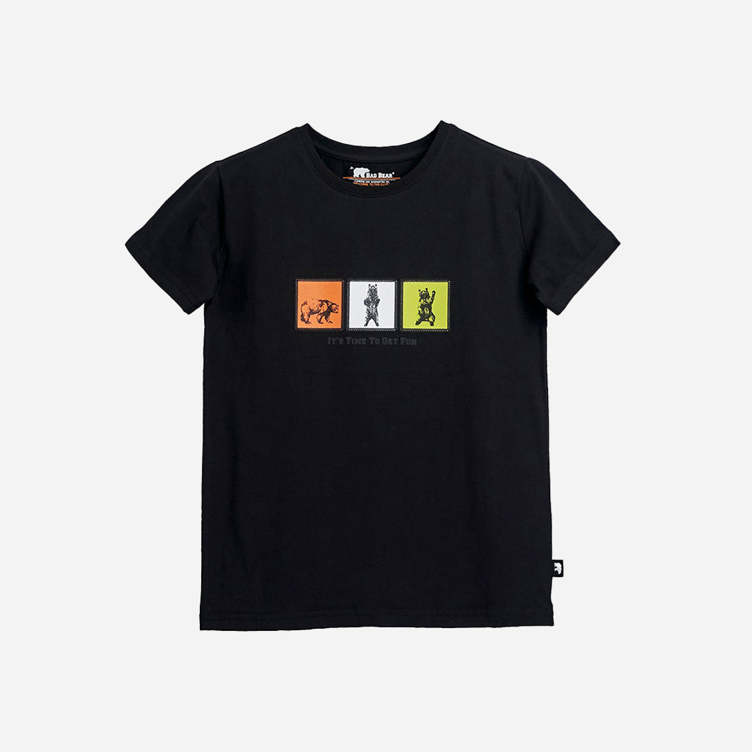 Bad Bear Entree Siyah Baskılı Çocuk Tişört