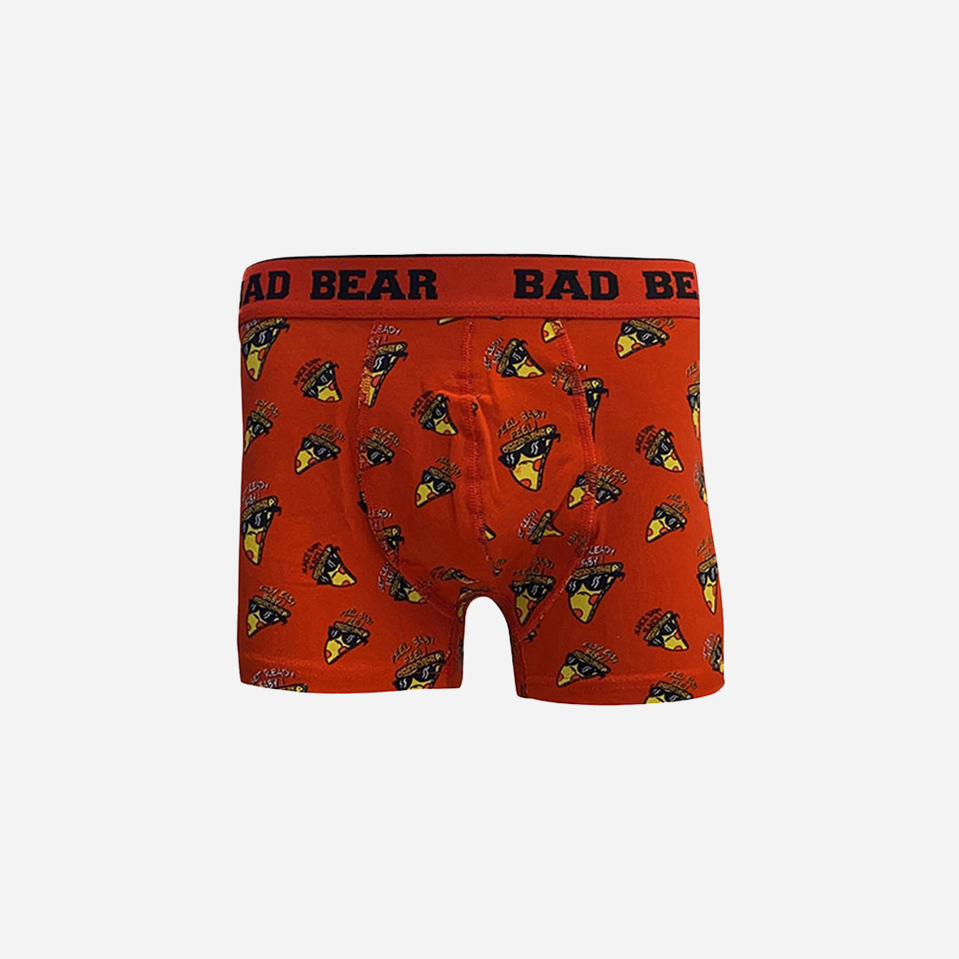 Bad Bear Pizza Desenli Erkek Boxer