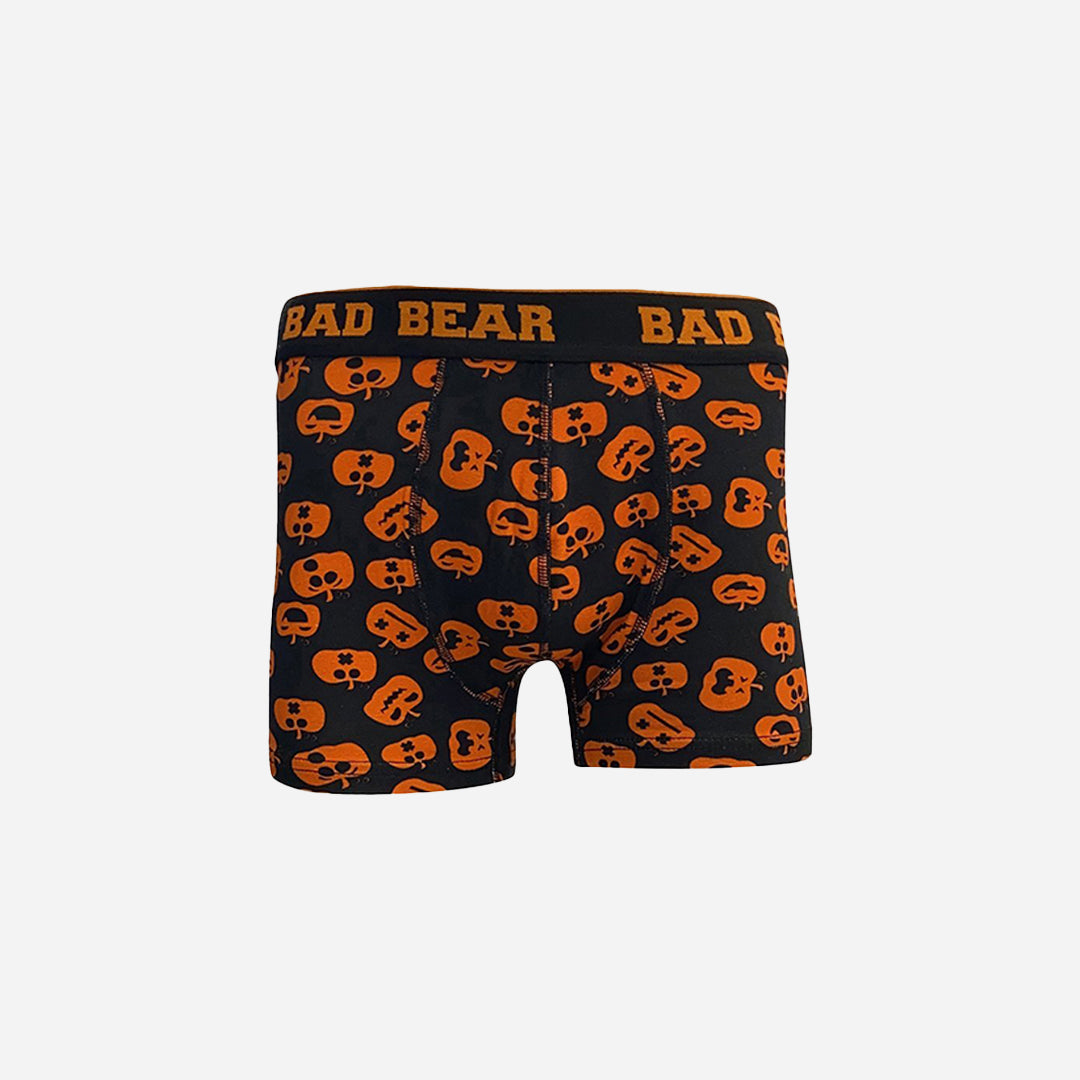Bad Bear Siyah Balkabağı Desenli Erkek Boxer