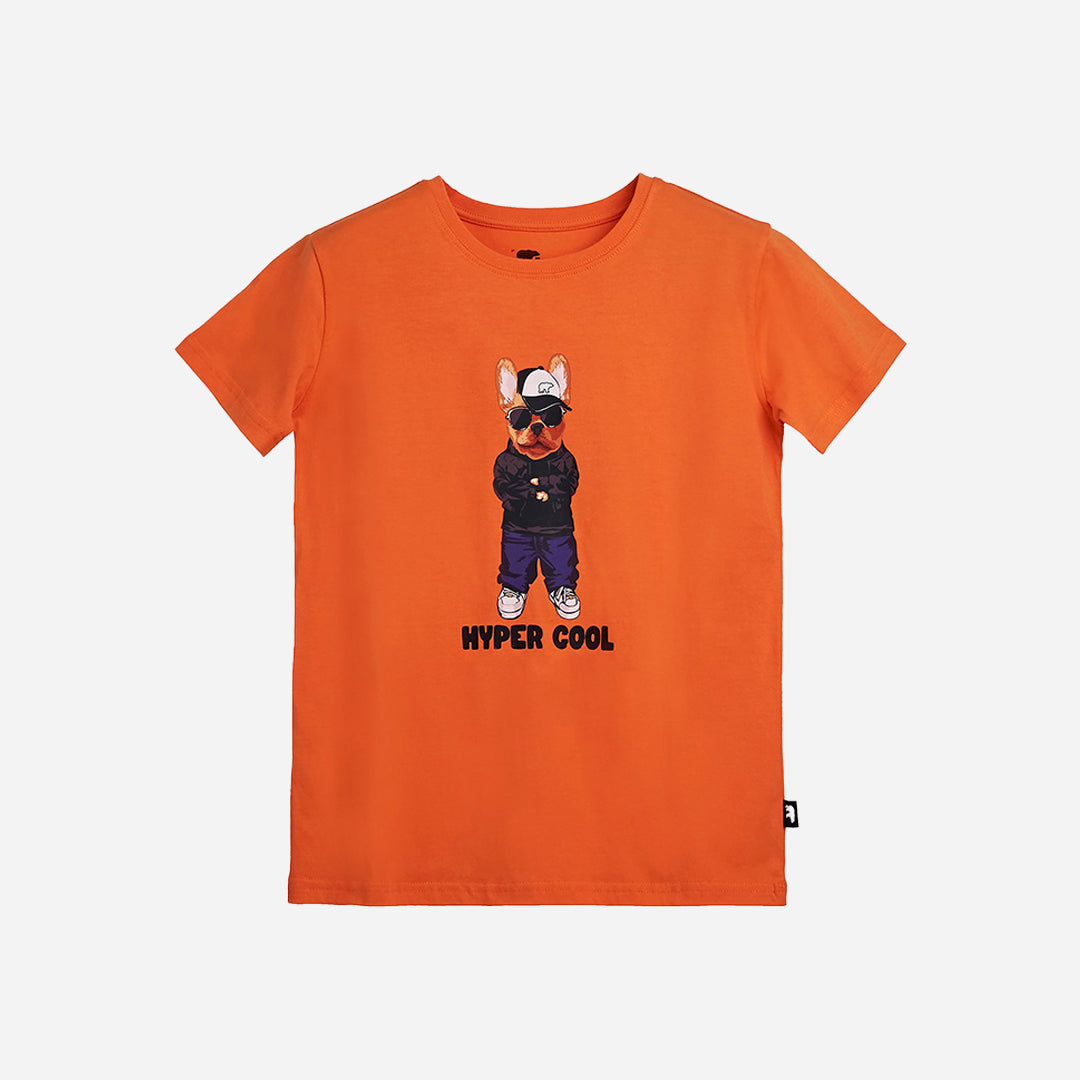 Bad Bear Hyper Bear Turuncu Baskılı Çocuk Tişört