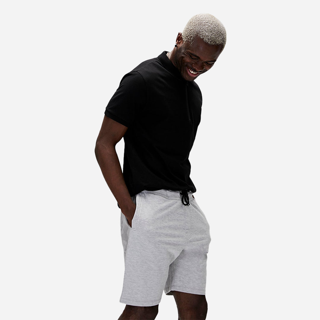 Bad Bear Cord Siyah Polo Yaka Fermuarlı Erkek T-Shirt