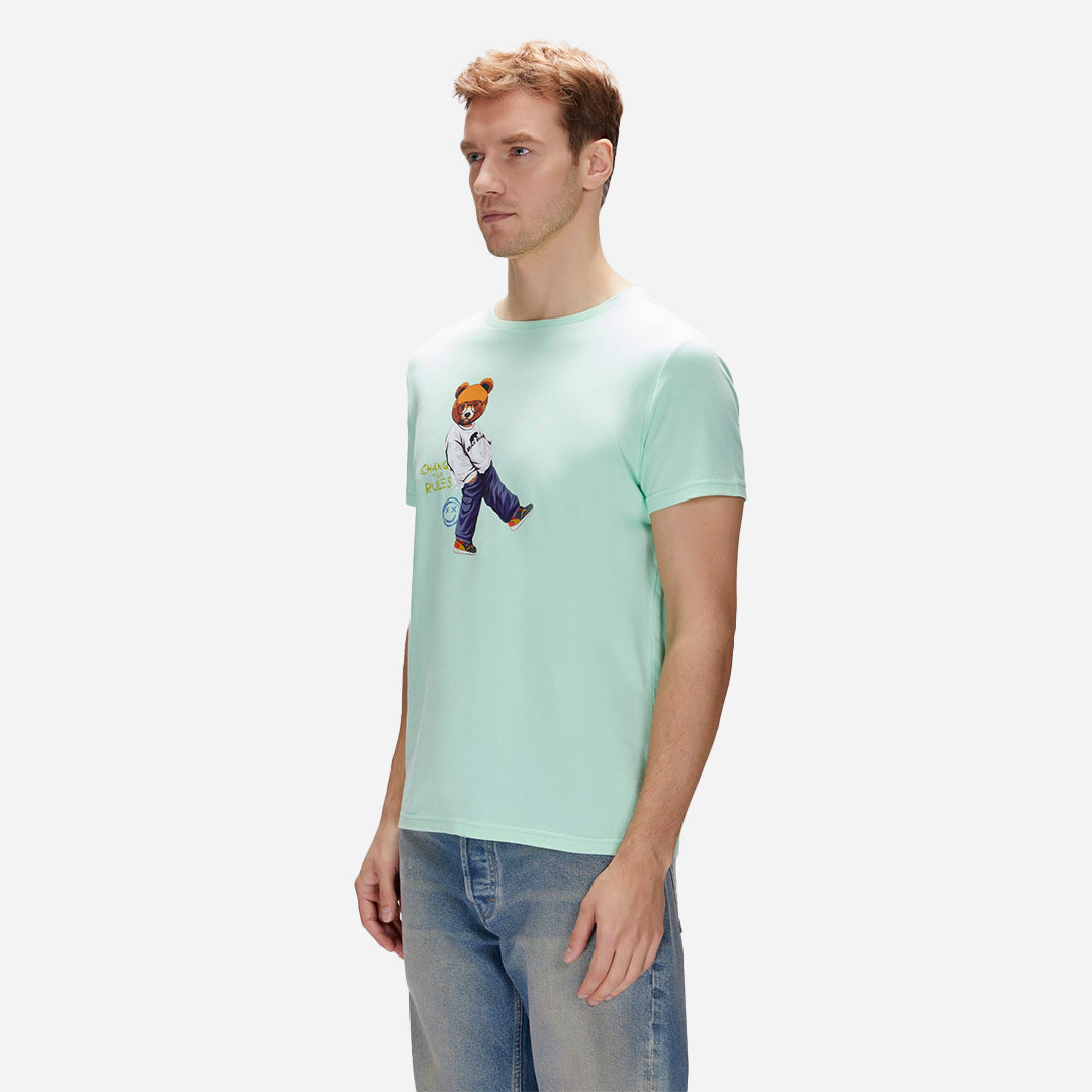 Bad Bear Nash Yeşil Erkek Baskılı Tişört