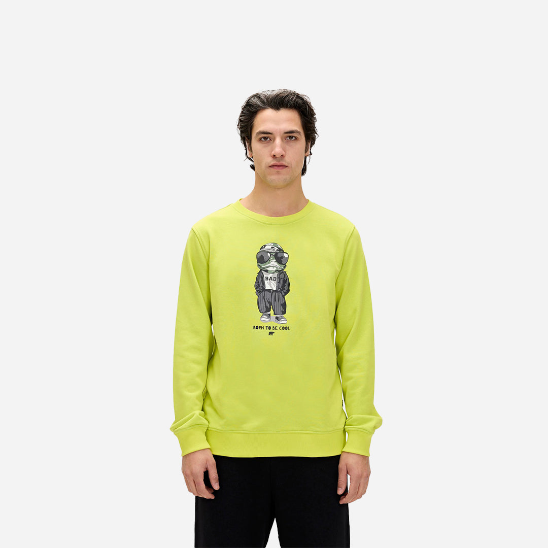 Bad Bear Gator Yeşil Erkek Baskılı Sweatshirt