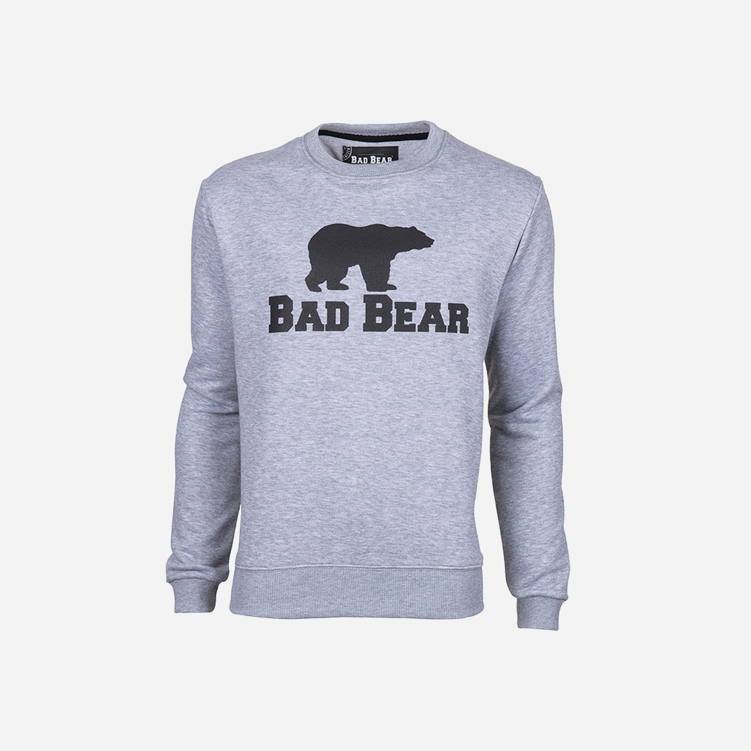 Bad Bear Crewneck Gri Melanj Erkek Sweatshirt