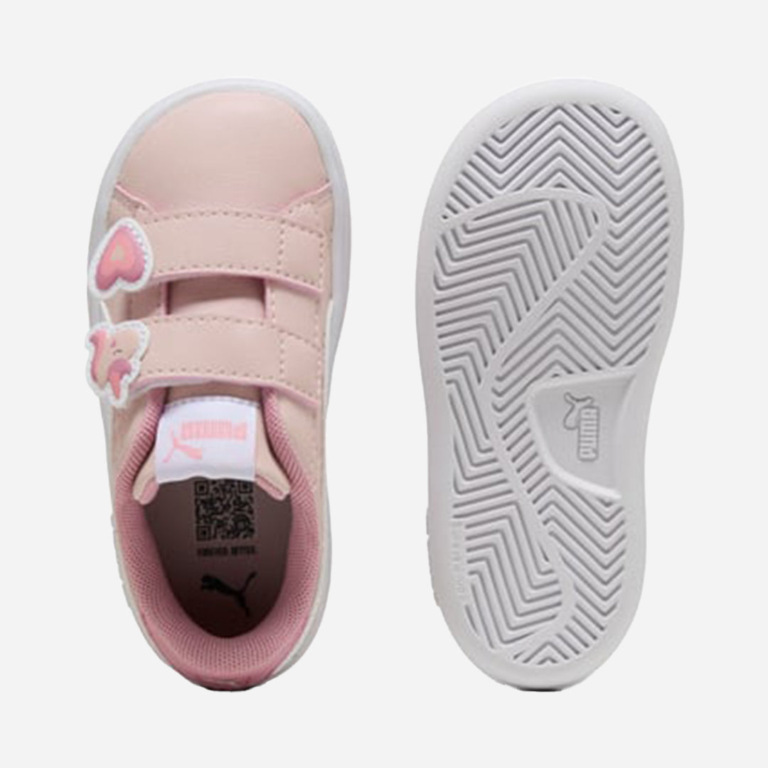 Puma Smash 3.0 Badges Bebek Pembe Günlük Spor Ayakkabı
