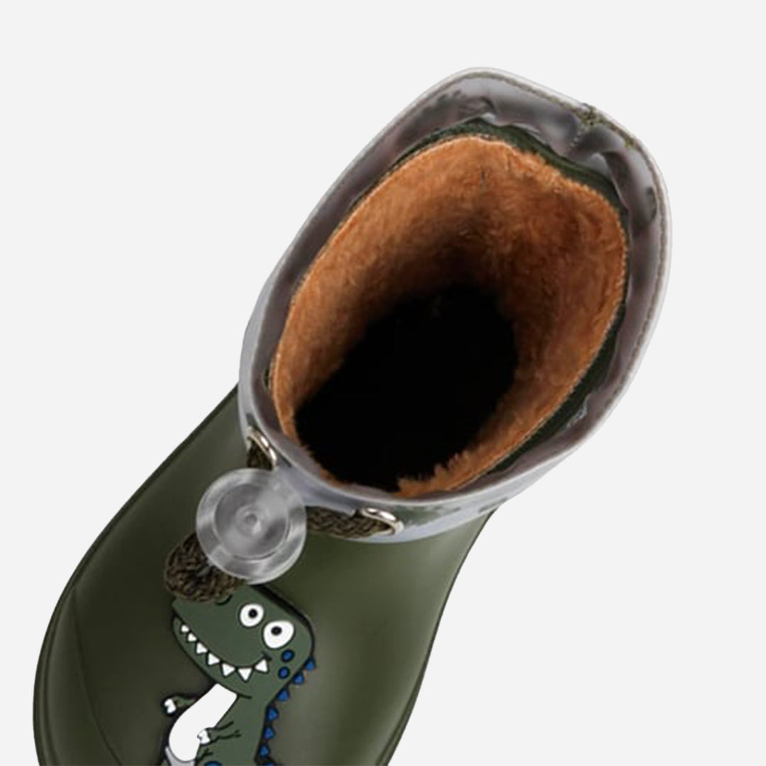 İgor Mendi Dino Kürklü Çocuk Yağmur Botu Haki