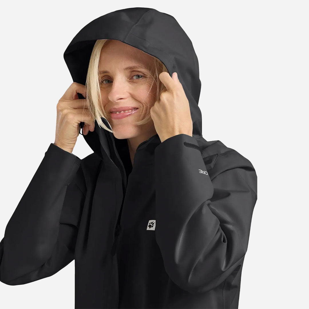 Jack Wolfskin Trailtime 2l Kadın Siyah Outdoor Ceketi