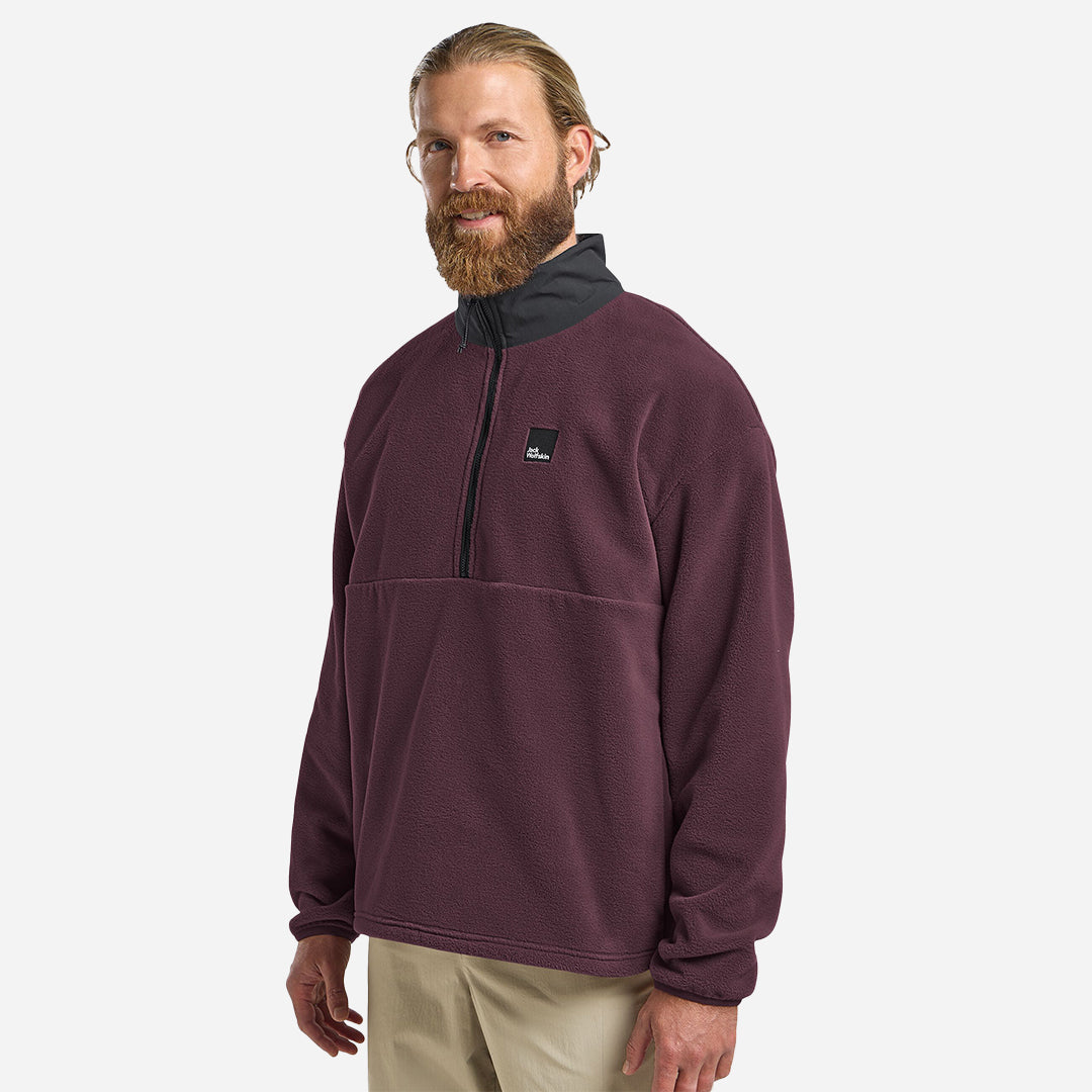 Jack Wolfskin Sumetro Hz M Erkek Outdoor Polar Bordo