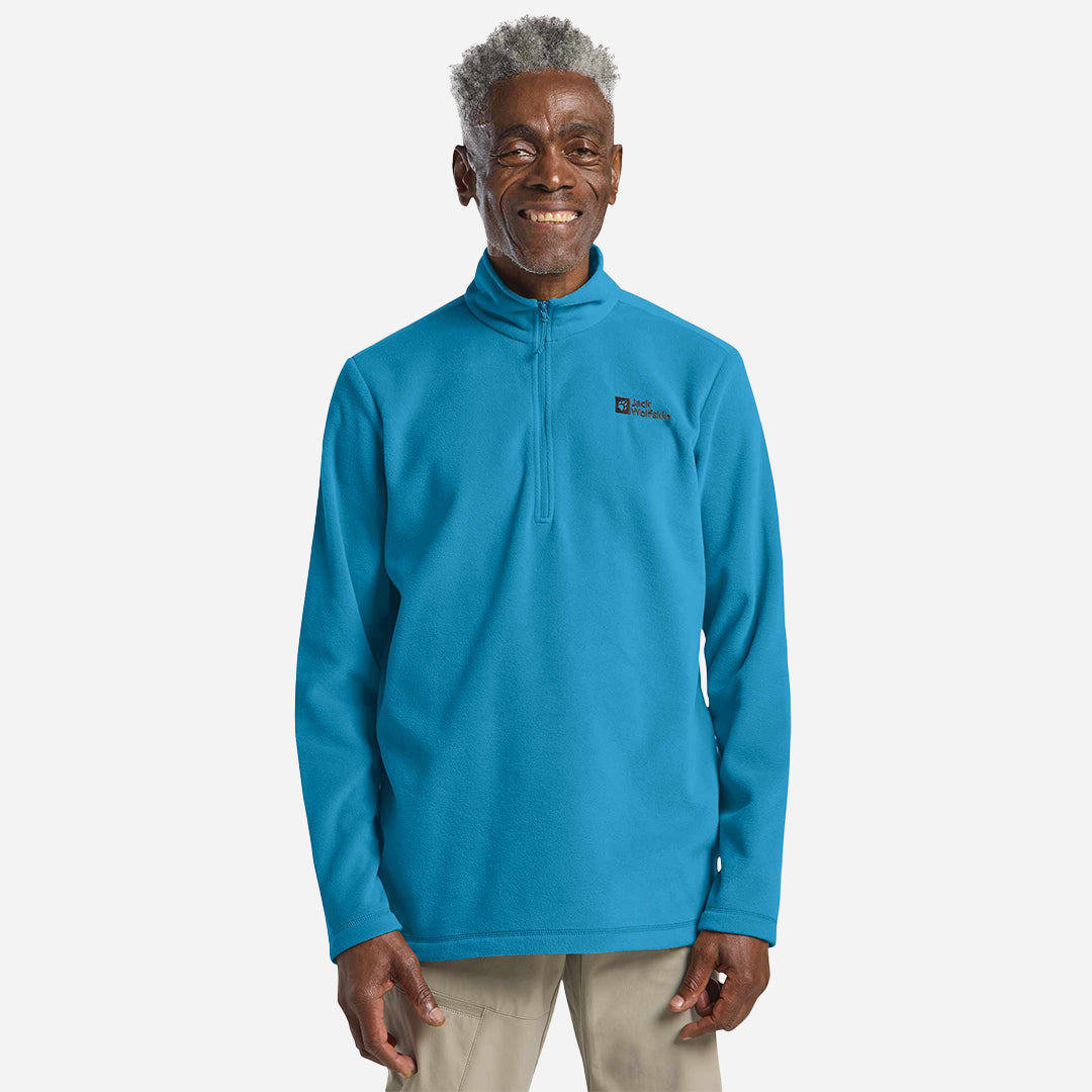 Jack Wolfskin Taunus Hz M Erkek  Mavi Yarım Fermuarlı Polar