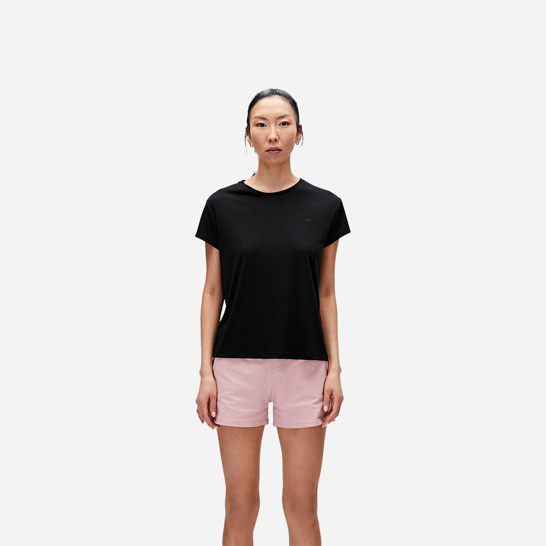 Bad Bear Violet O-Neck T-Shirt Siyah Basic Kadın Tişört