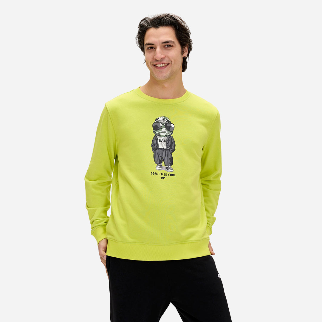 Bad Bear Gator Yeşil Erkek Baskılı Sweatshirt