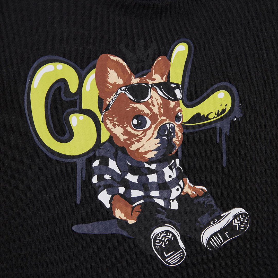 Bad Bear Javed Siyah Baskılı Sweatshirt