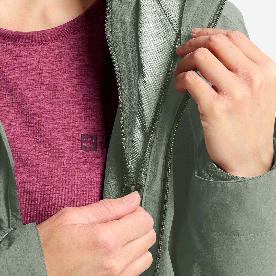 Jack Wolfskin Moonrise 3in1 Kadın Outdoor Ceketi