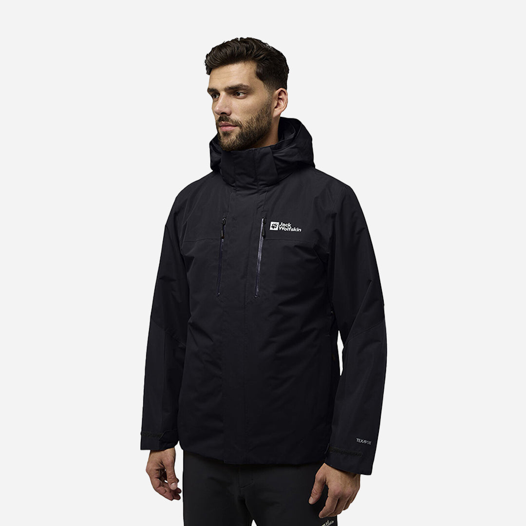Jack Wolfskin Jasper 3in1 Erkek Siyah Outdoor Ceketi