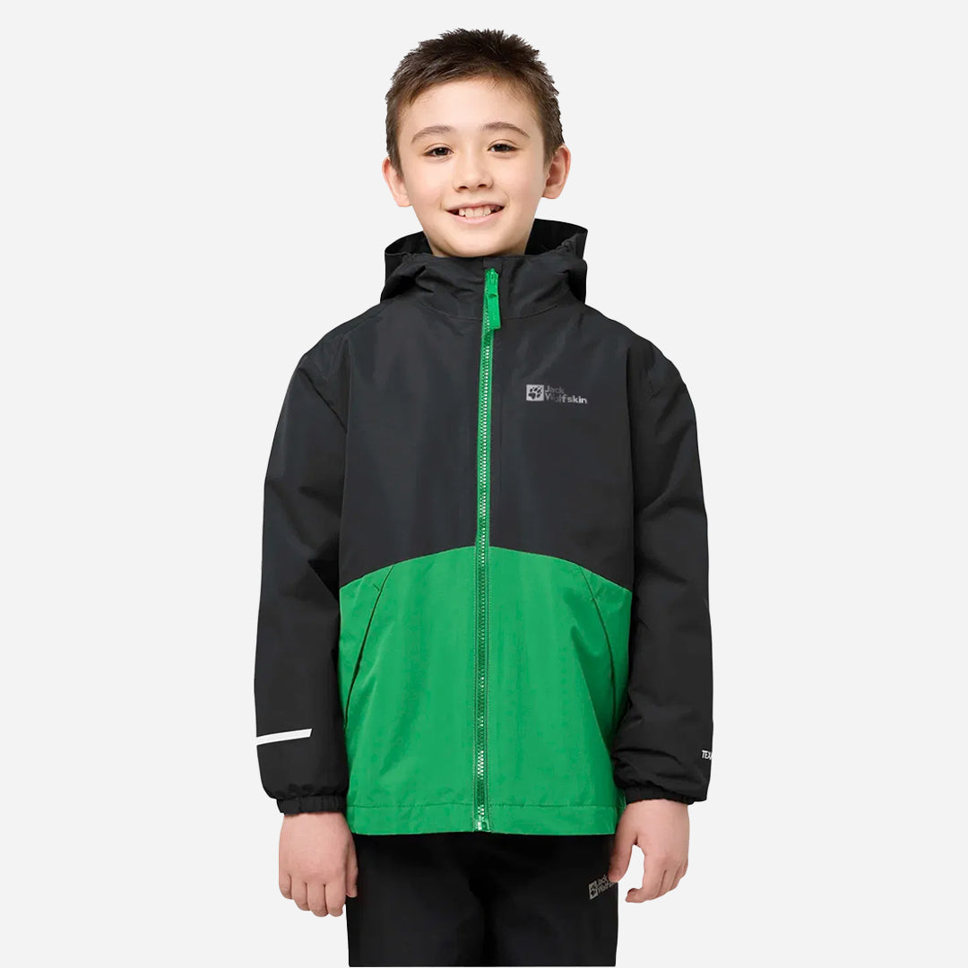 Jack Wolfskin Iceland 3in1 Jacket K Unisex Çocuk Yeşil Outdoor Ceketi