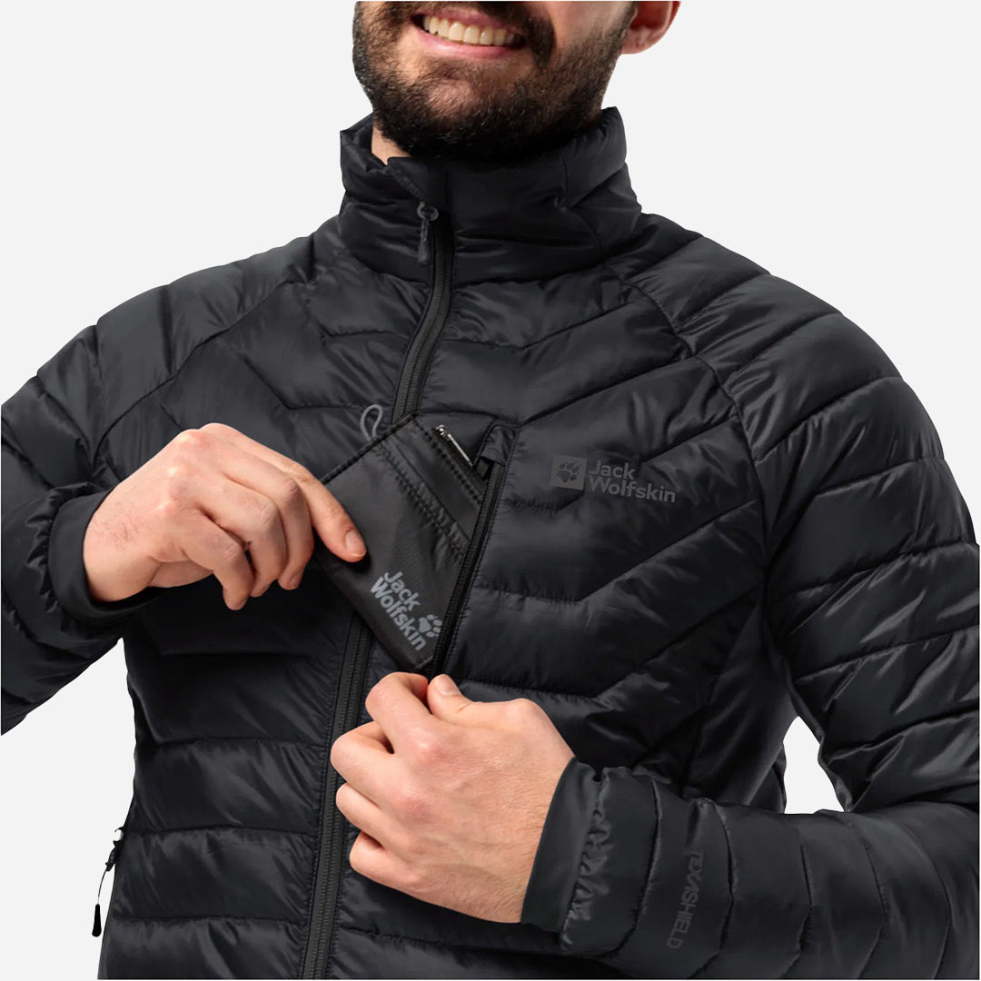 Jack Wolfskin Routeburn Pro Ins Erkek Siyah Outdoor Ceketi
