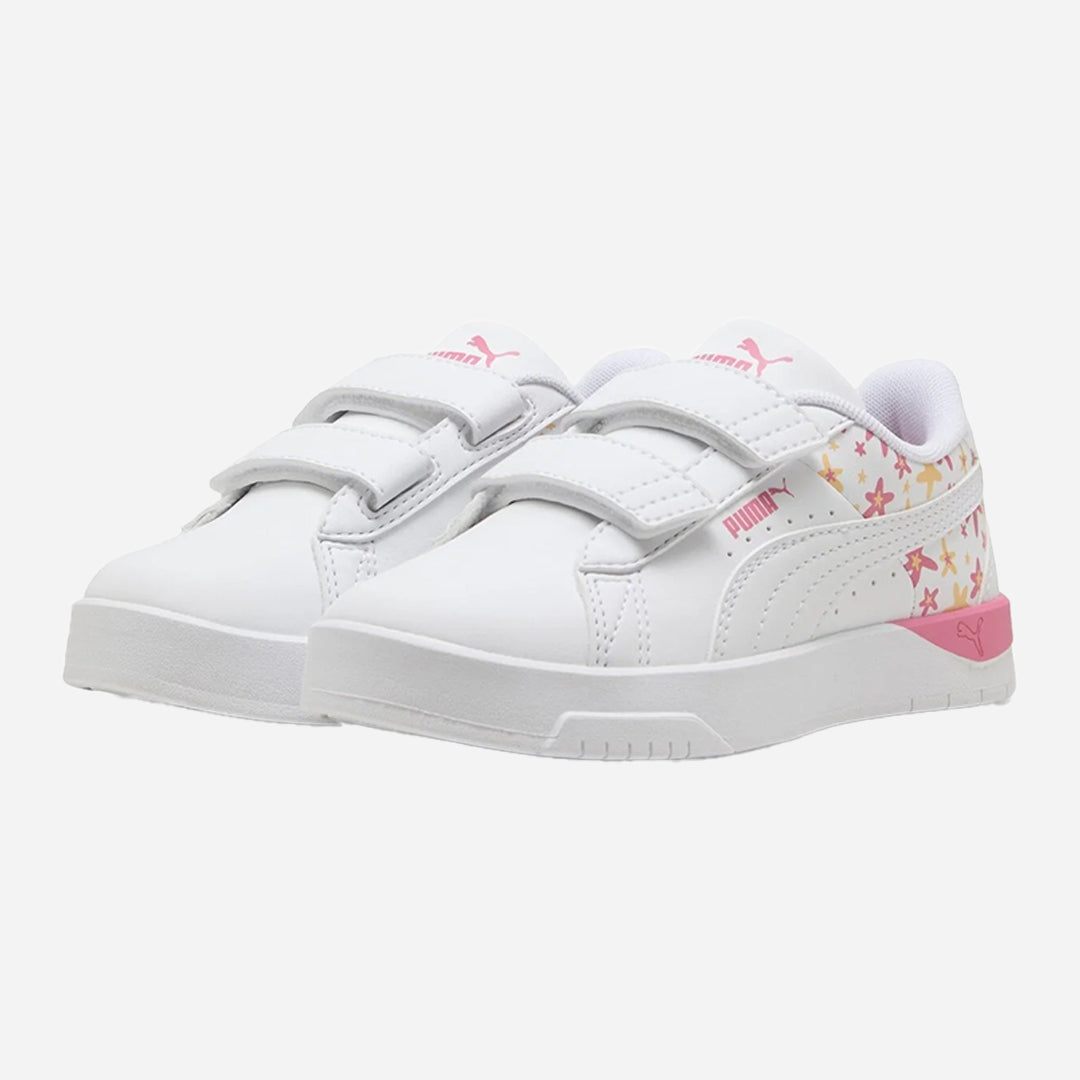 Puma Jada Funky Flowers V PS Kız Çocuk Beyaz Günlük Ayakkabı
