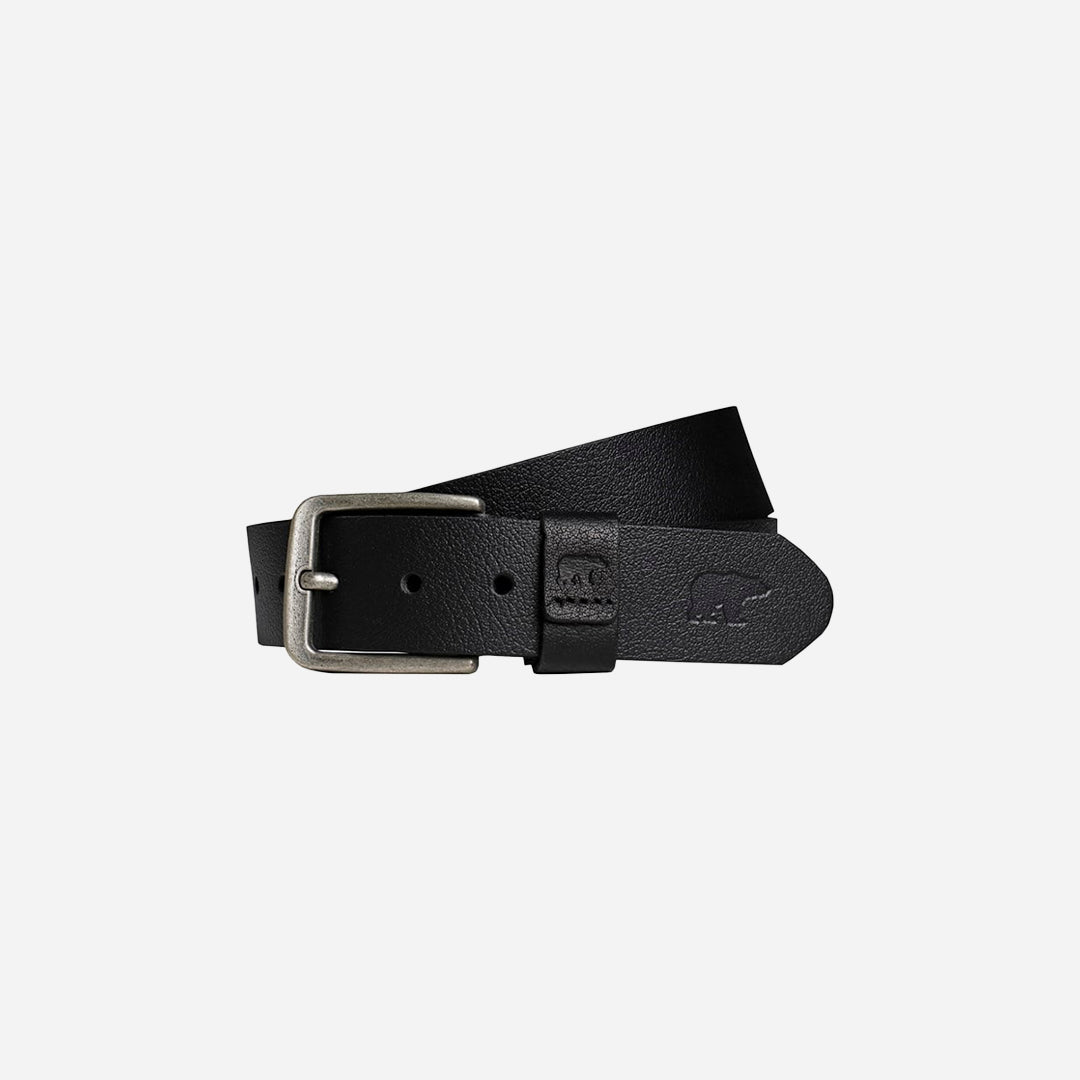 Bad Bear Point Belt Siyah Deri Erkek Kemer