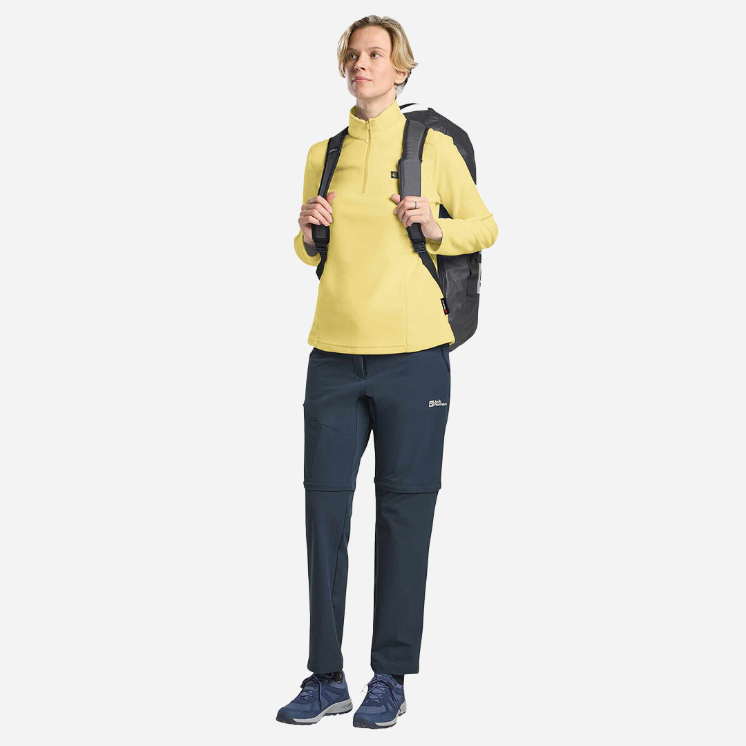 Jack Wolfskin Taunus Hz W Kadın Yarım Fermuarlı Sarı Polar