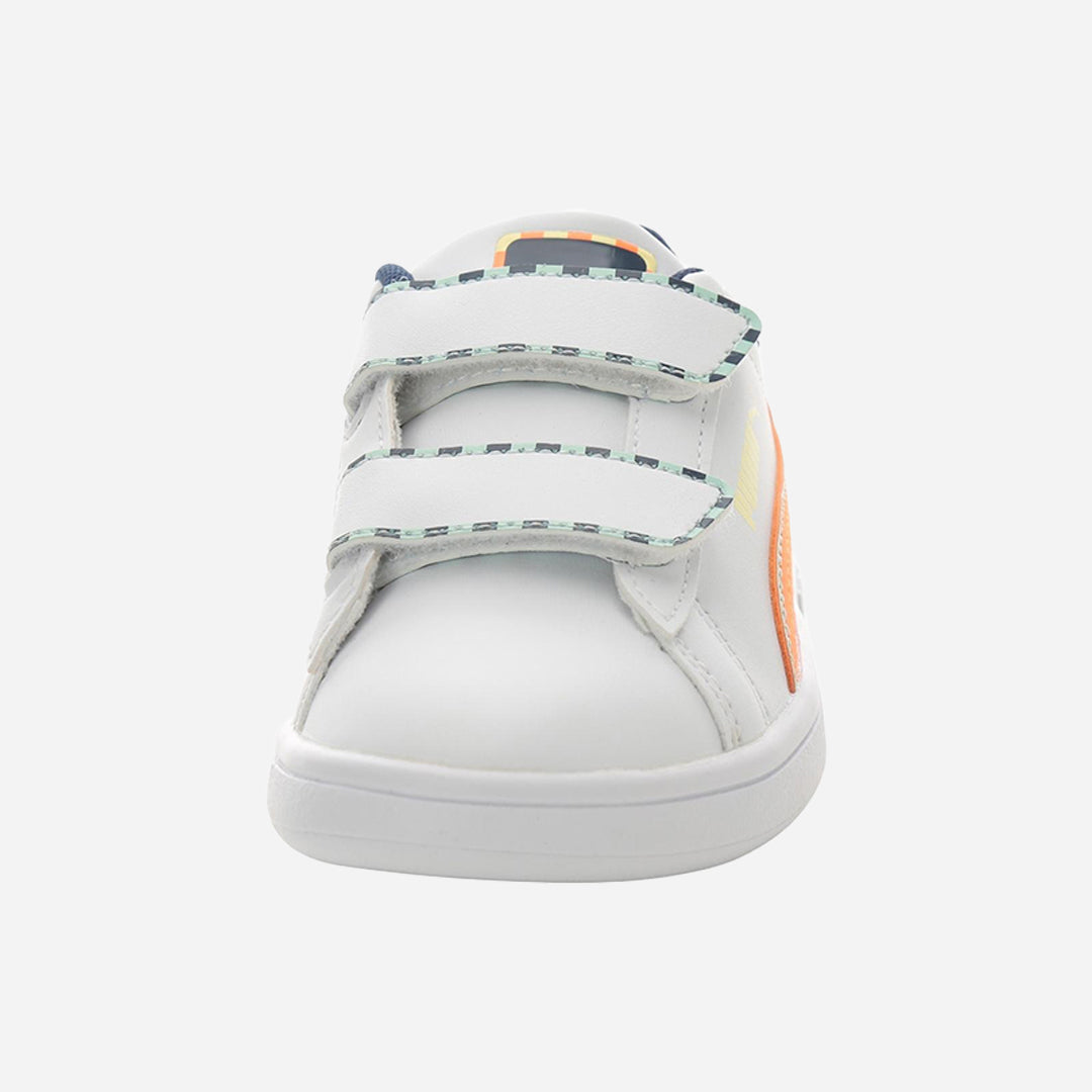Puma Smash 3.0 Playdate V PS Unisex Çocuk Siyah-Turuncu Spor Ayakkabı