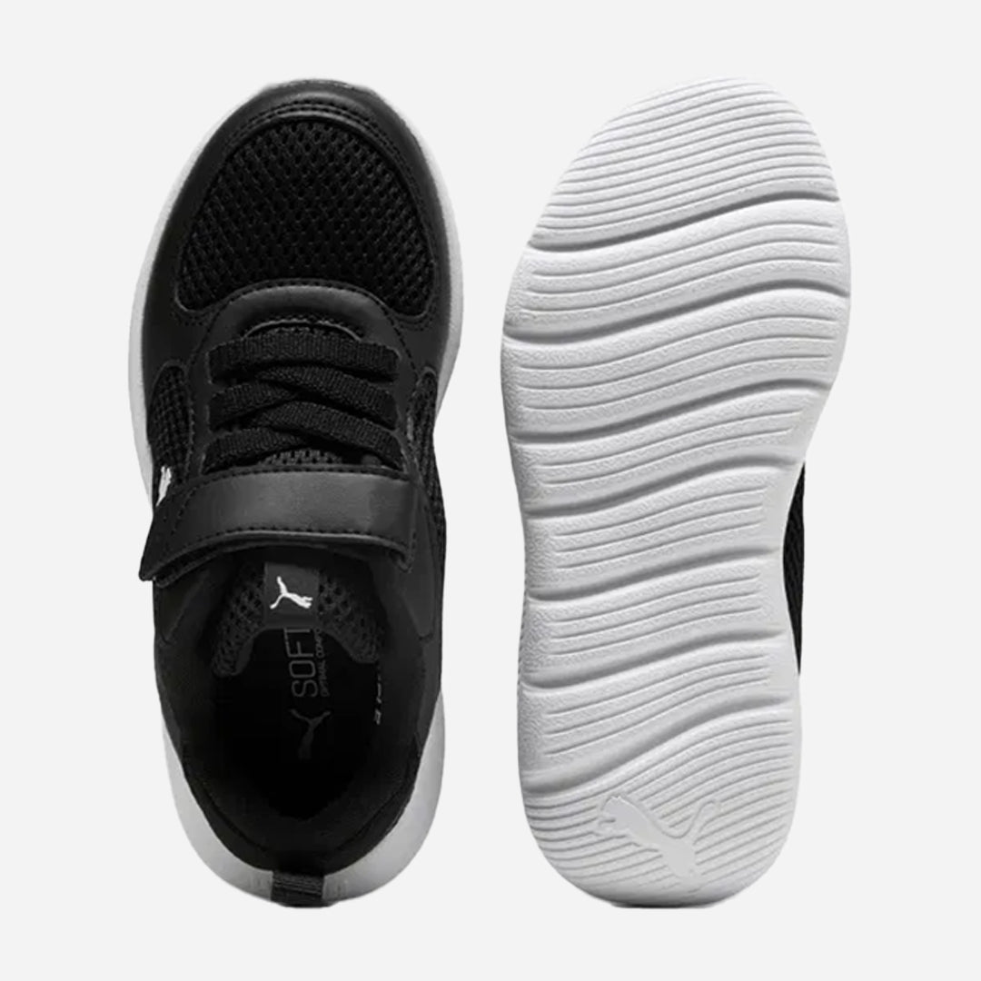 Puma Fun Racer 2 AC+ PS Unisex Çocuk Siyah Cırtlı Spor Ayakkabı