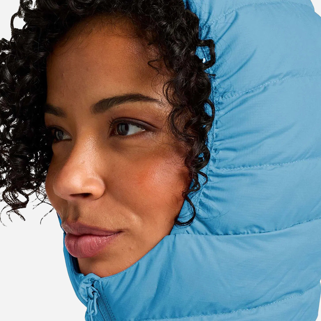 Jack Wolfskin Ather Down Hoody Rds Kadın Mavi Outdoor Ceketi