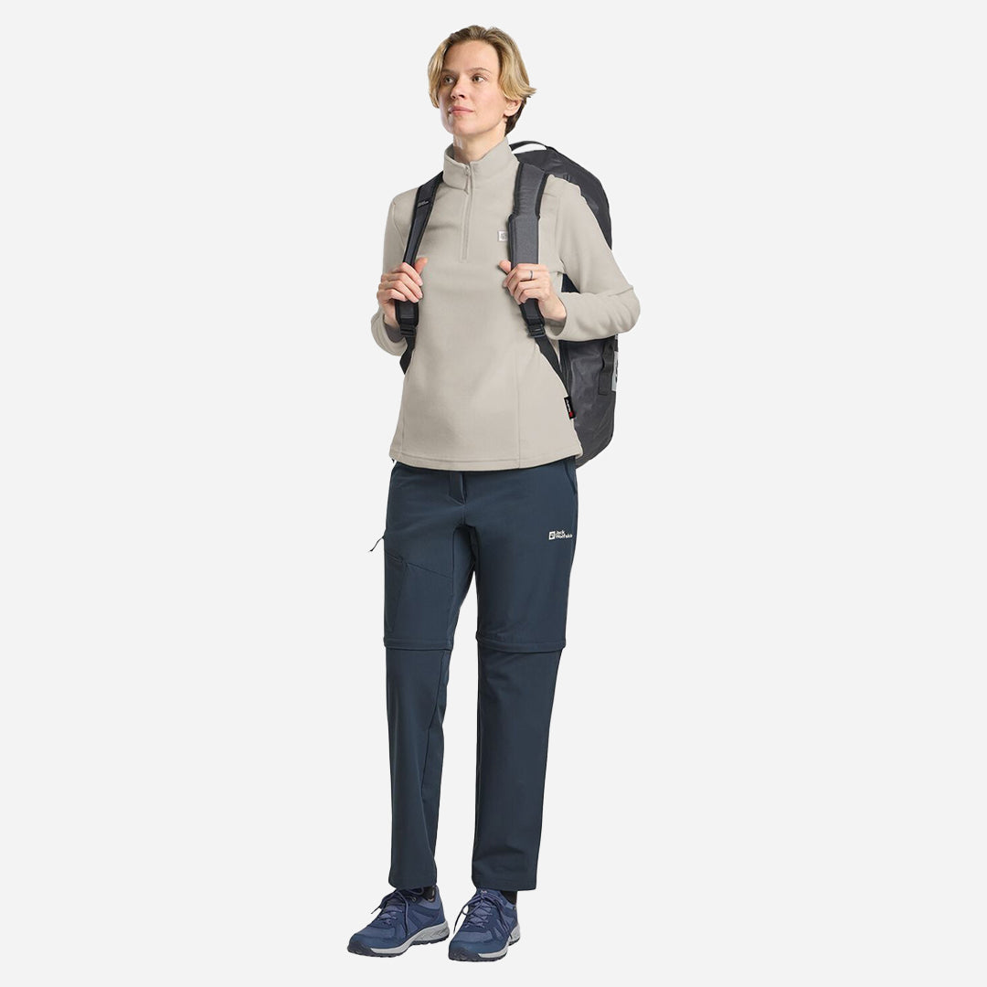 Jack Wolfskin Taunus Hz W Kadın Yarım Fermuarlı Bej Polar