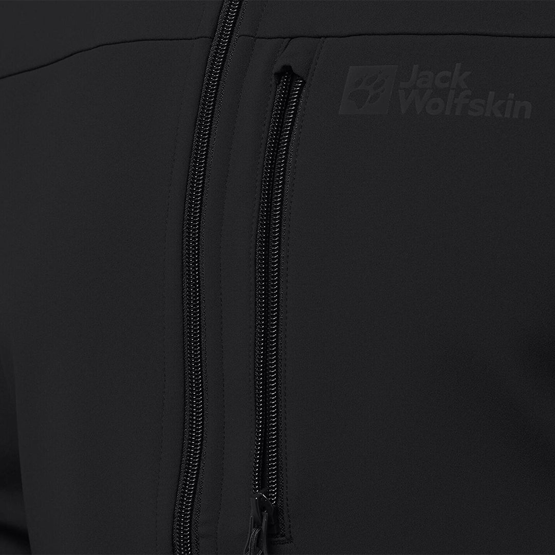 Jack Wolfskin Whirlwind Erkek Siyah Softshell