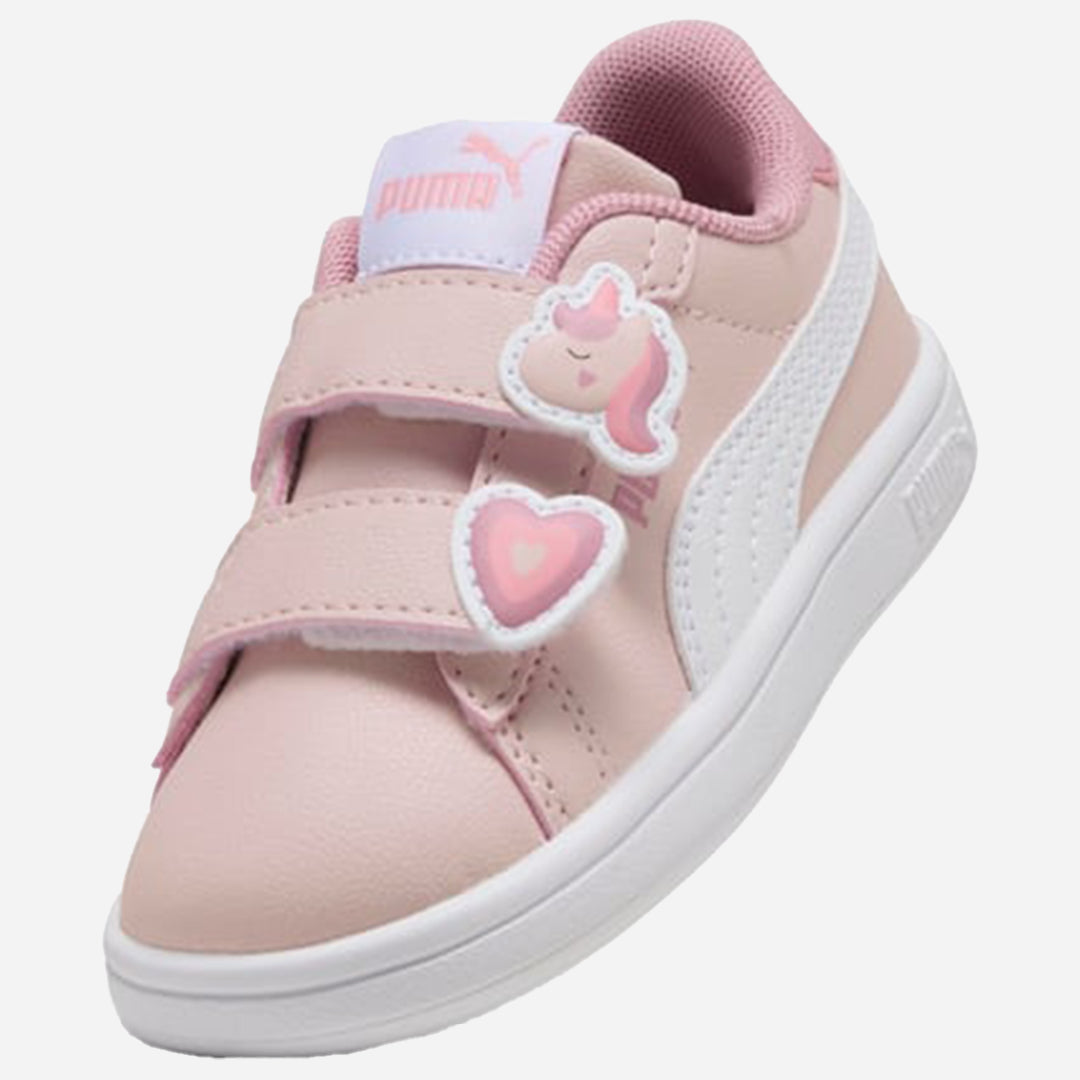 Puma Smash 3.0 Badges Bebek Pembe Günlük Spor Ayakkabı
