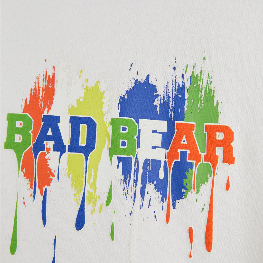 Bad Bear Hued Beyaz Baskılı Sweatshirt