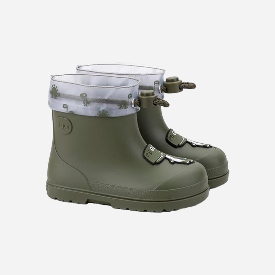 İgor Mendi Dino Kürklü Çocuk Yağmur Botu Haki