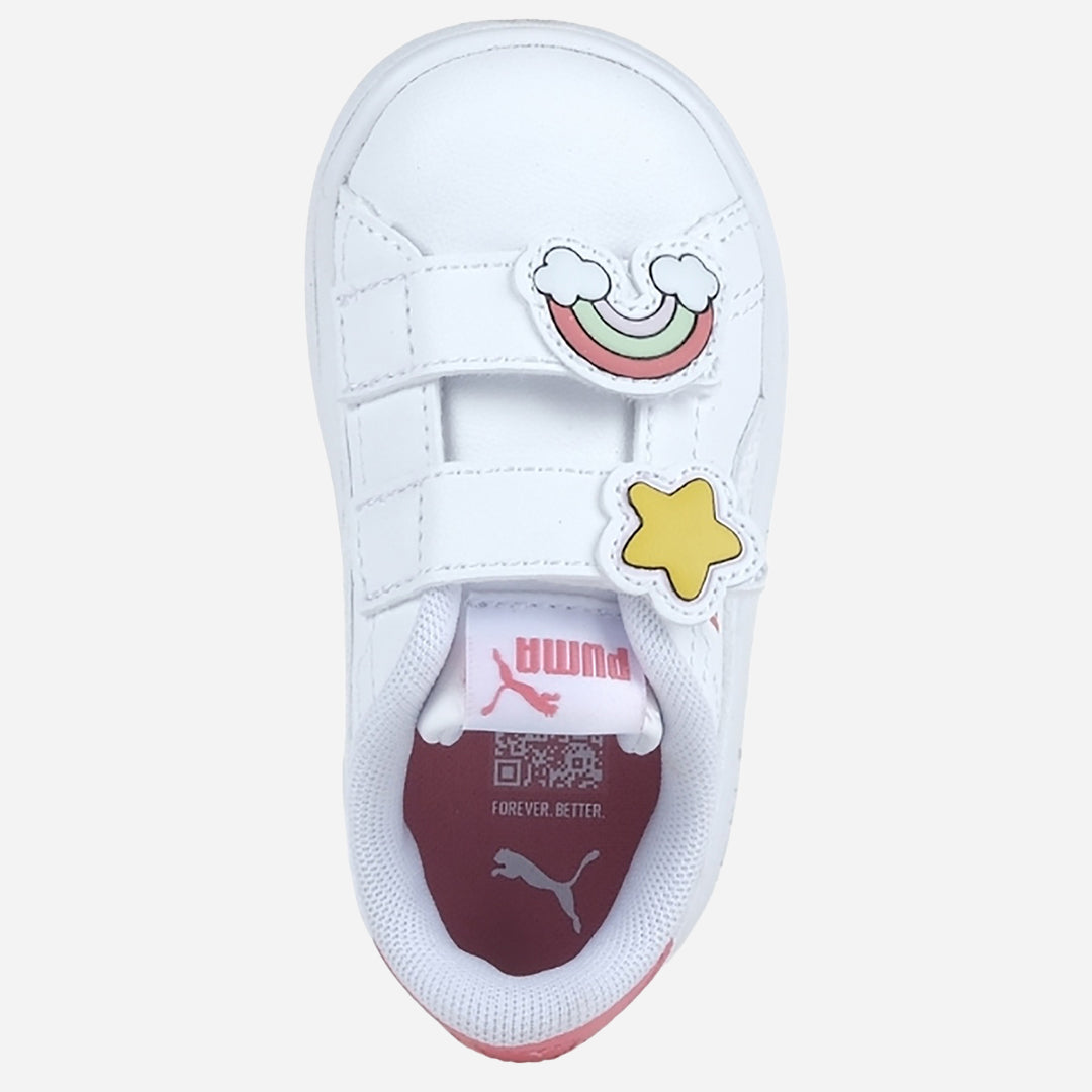 Puma Smash 3.0 Badges Bebek Beyaz Günlük Spor Ayakkabı
