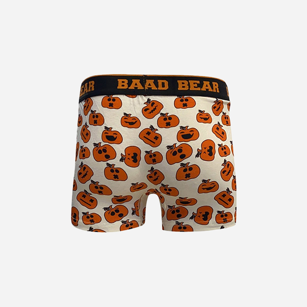 Bad Bear Beyaz Balkabağı Desenli Erkek Boxer