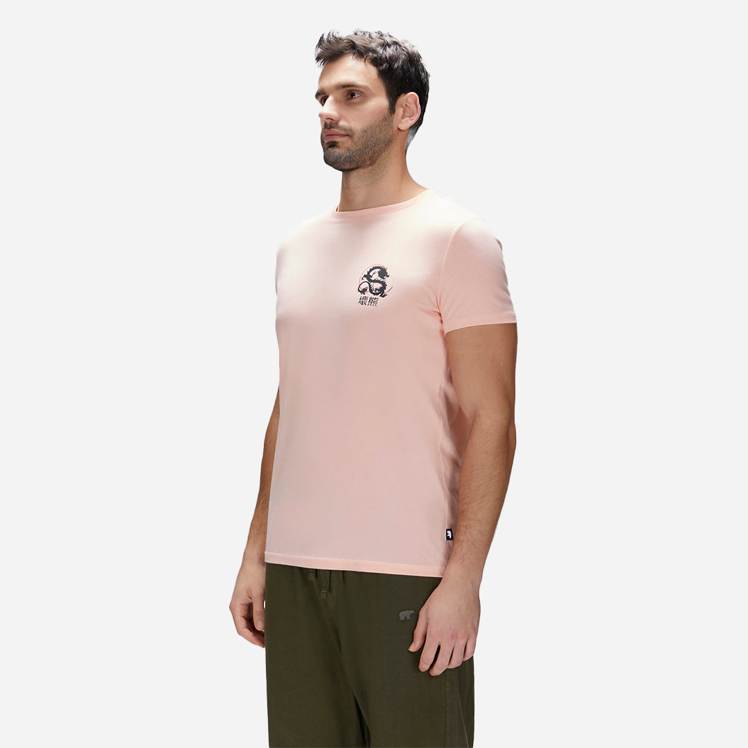 Bad Bear Draco Pembe Erkek Baskılı Tişört