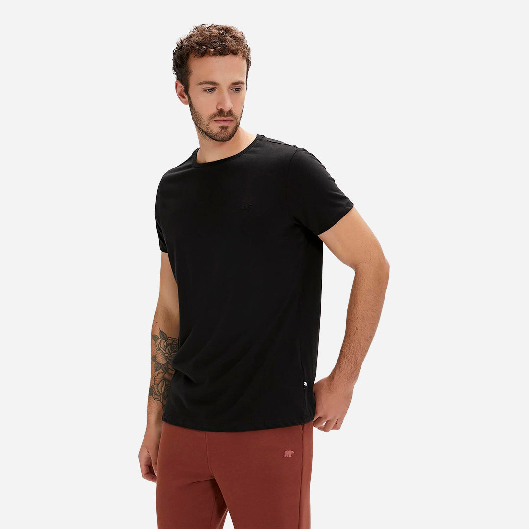 Bad Bear Solid T-Shirt Siyah Basic Erkek Tişört