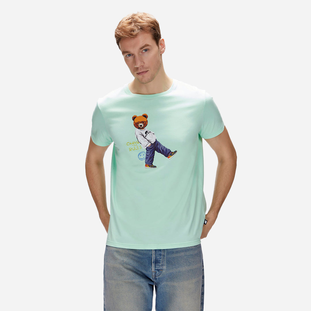 Bad Bear Nash Yeşil Erkek Baskılı Tişört
