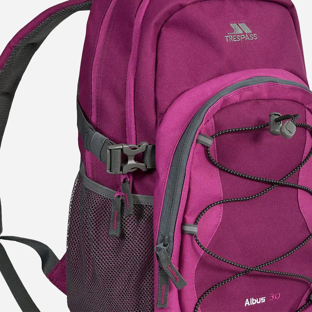 Trespass Albus Casual Backpack Unisex Pembe - Bordo Sırt Çantası