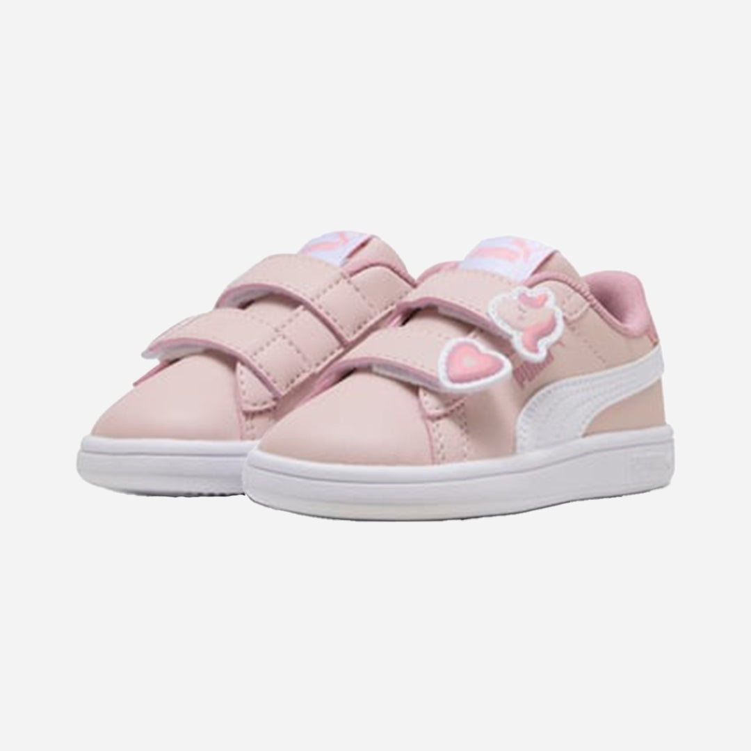 Puma Smash 3.0 Badges Bebek Pembe Günlük Spor Ayakkabı