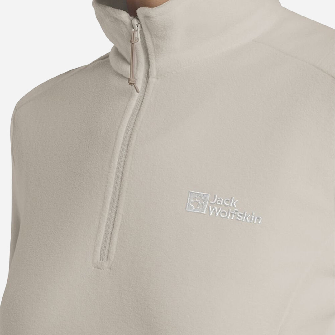 Jack Wolfskin Taunus Hz W Kadın Yarım Fermuarlı Bej Polar
