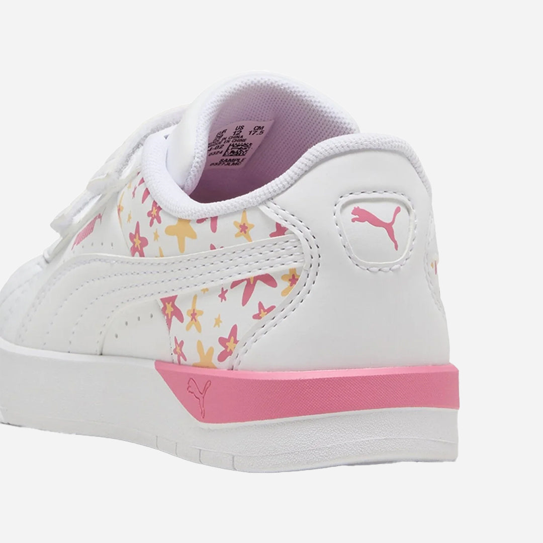 Puma Jada Funky Flowers V PS Kız Çocuk Beyaz Günlük Ayakkabı