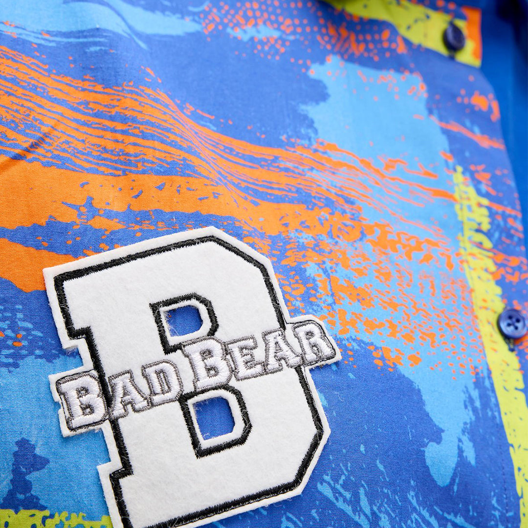 Bad Bear Anastasia Saks Mavisi Baskılı Gömlek