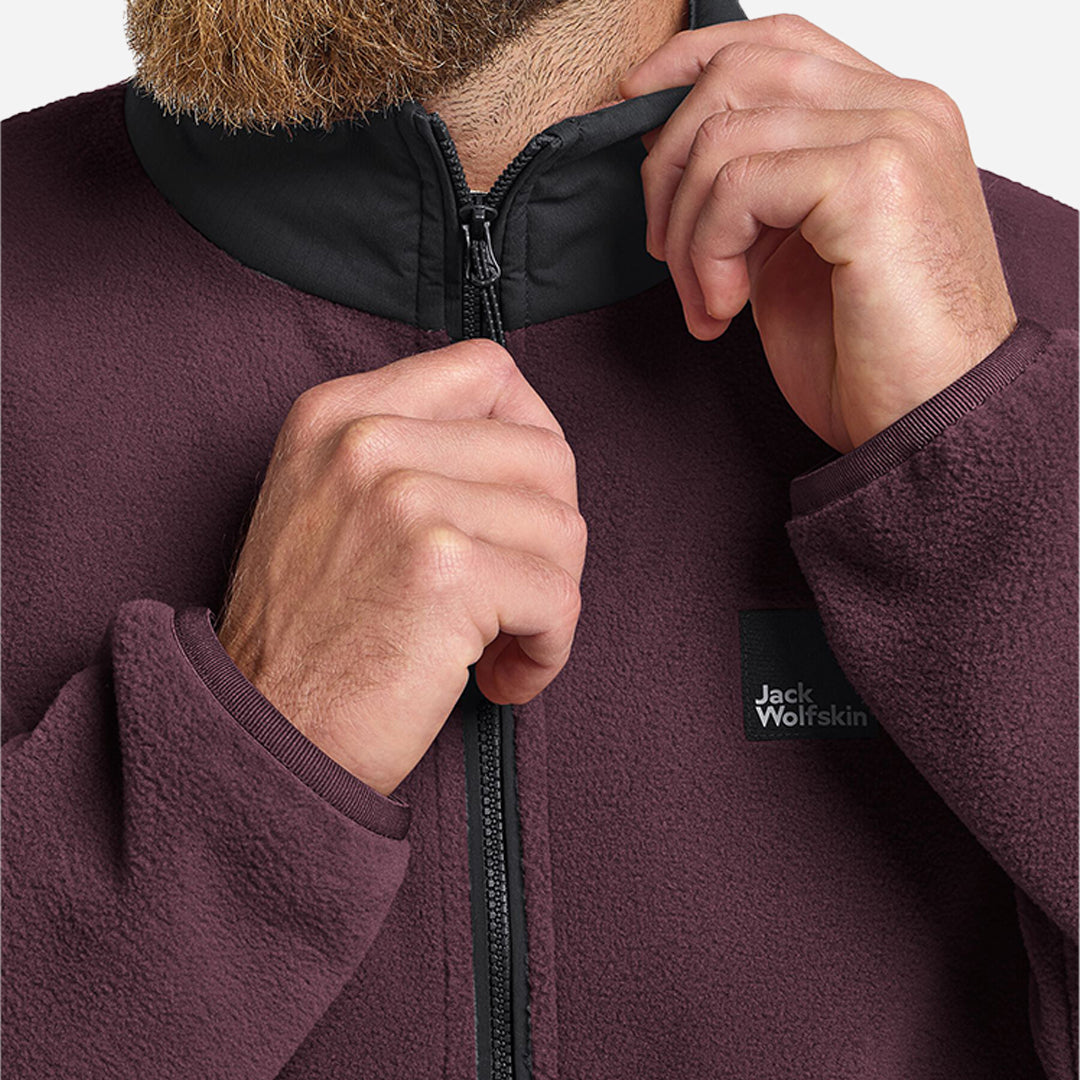 Jack Wolfskin Sumetro Hz M Erkek Outdoor Polar Bordo