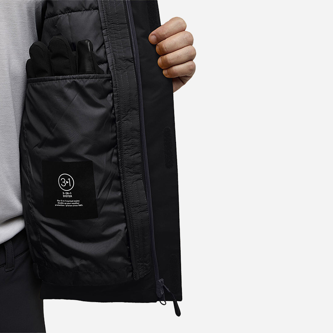 Jack Wolfskin Jasper 3in1 Erkek Siyah Outdoor Ceketi