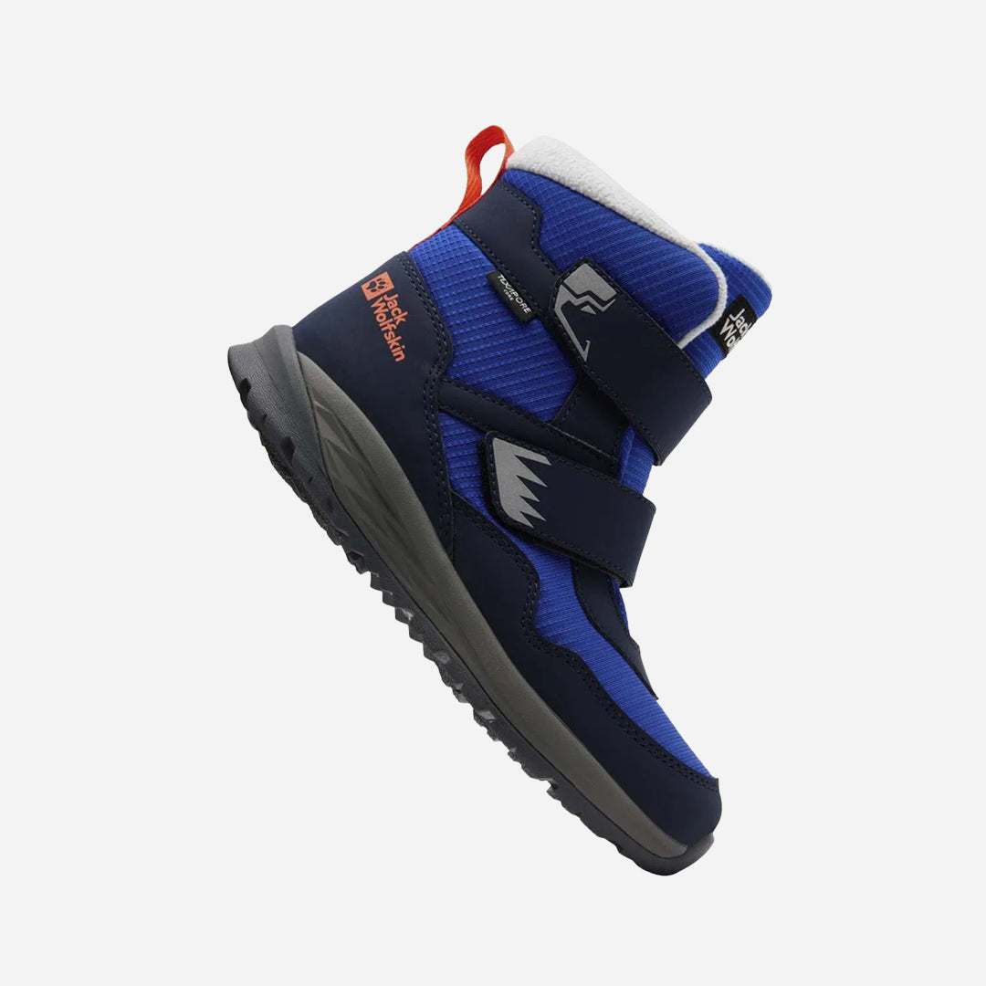 Jack Wolfskin Polar Bear-b Texapore Mid Vc K Unisex Çocuk Mavi Bot Mavi