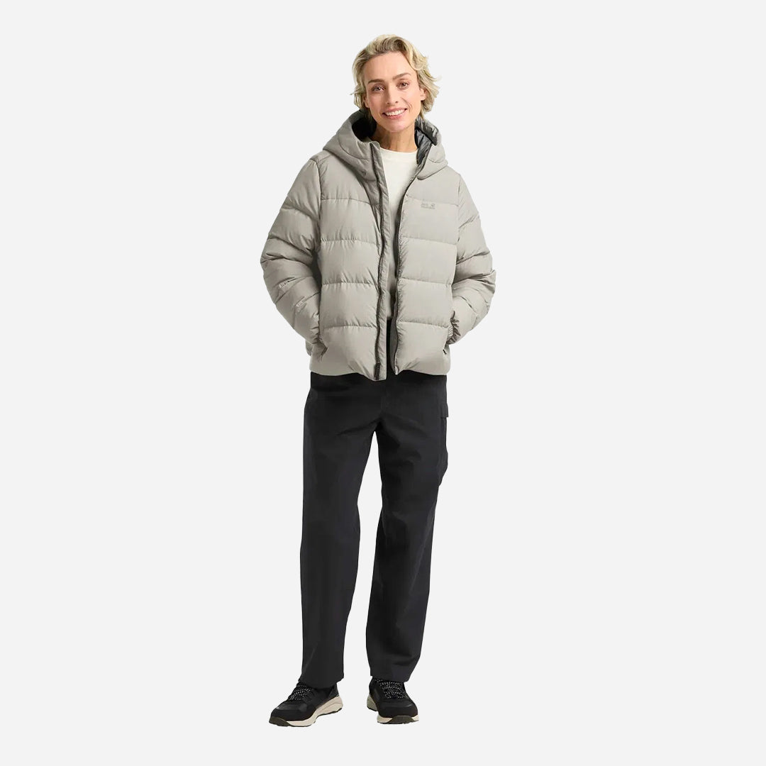 Jack Wolfskin Frozen Palace Rds Kadın Bej Outdoor Ceketi